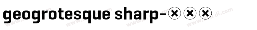 geogrotesque sharp字体转换